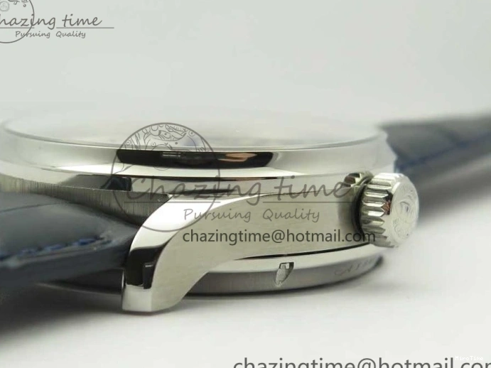MIROTIME 0506 Portuguese Tourbillon IW5046 SS ZF Best Edition White Dial Blue Markers on Blue Leather Strap Fashionable 7149